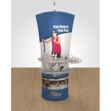 Floor Standing Angled Tension Fabric Banner Display Stand