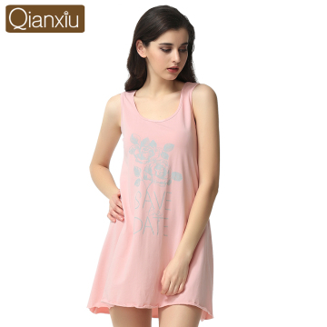 Qianxiu Chinese Brand Sexy Night Cotton Women Sleeping Wear