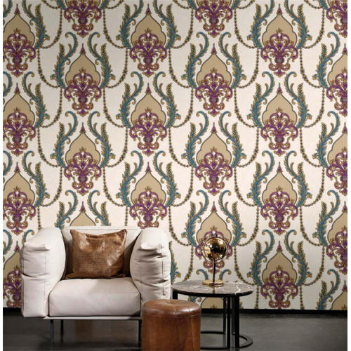 Damacus Design PVC Wallpaper Home Roll Wallcovered