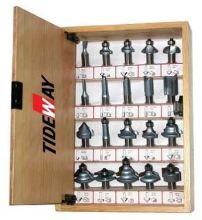 20 Set Woodworking T.c.t Router Bit Sets In 45#carbon Steel