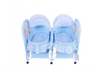 Rocking Independent Parallel Twins Baby Bed
