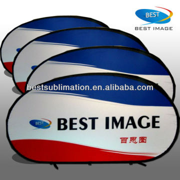 Horizontal Oval Pop Up Banner,Pop up A frame banner