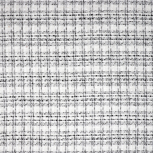 Jacquard con stampa in cotone bianco nero