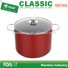 Red Metallic Aluminum Ceramic Non Stick Casserole