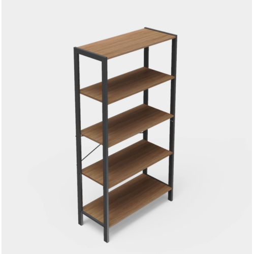 Buy online metal bookshelf against the wall