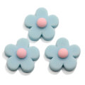 Cartoon Hars Plaksteen Bloem Cabochon Craft Leuke Bloemblaadje Met Ronde Bal Pisitl Charms Versiering Diy Haarspeld Ornament Maken