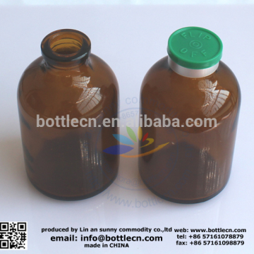 50ml 100ml amber glass bottle for hcg injection