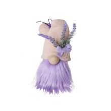 Top Selling Cute Faceless Elf Lavender Dwarf Doll for Holiday Tabletop Decorations