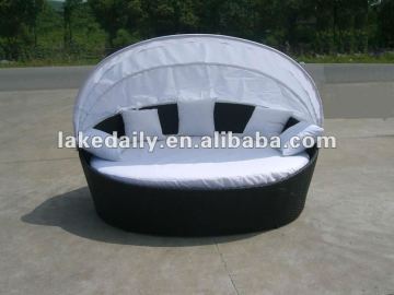 outdoor furniture garden rattan chaise longue RC-019