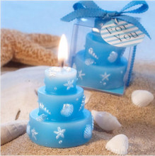 Blue ocean series cake candles