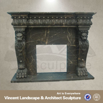 Black fireplace mantel,Marble fireplace mantel, fireplace mantels VFM-NB057A