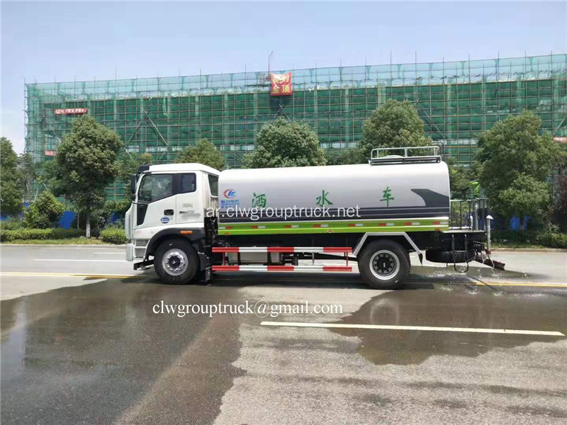 FOTON 4x2 15000 لتر شاحنة خزان المياه