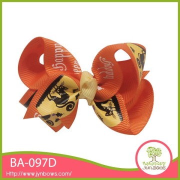 Yellow kids halloween decorative fashion hair bow