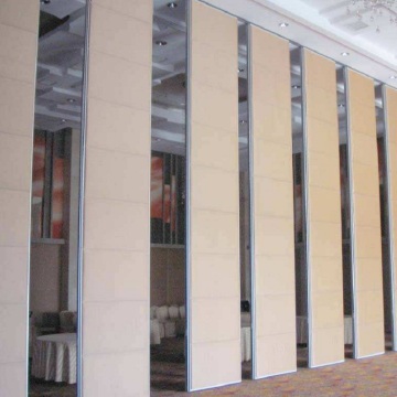 Aluminium Sliding Track Plywood Decoration Room Divider Operable Sliding Partition Walls