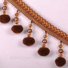 China classic beads trims, beads fringe,curtain lace