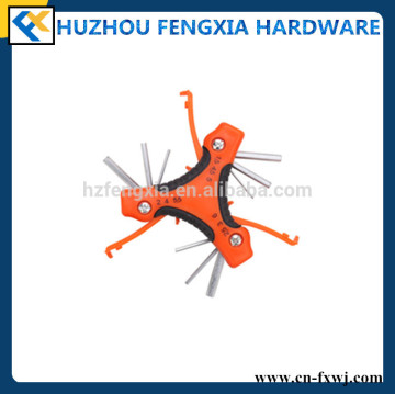 Square Hex Key Wrench CRV Hex Key Wrench Hex Key Socket Wrench Folding Allen Wrench Folding Hex Key Wrench