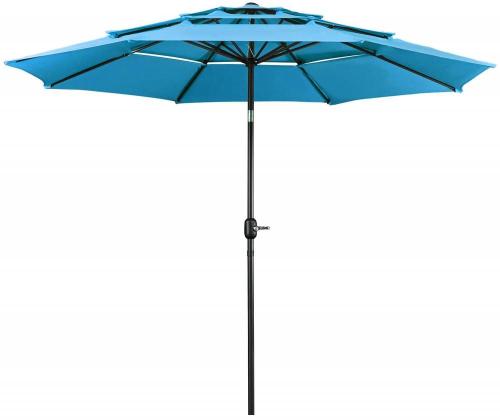 Außenleiter Outdoor 10 Fuß entlüftete 3-tierende Terrasse Parasol