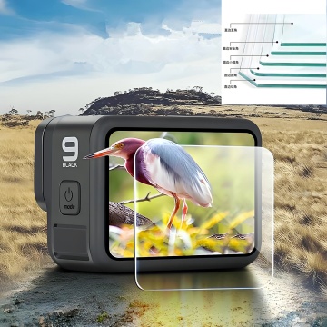 Safety Edged Tempered Glass Protector For Camera Lens