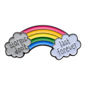 Emblema de esmalte suave Rainbow Bridge Cloud