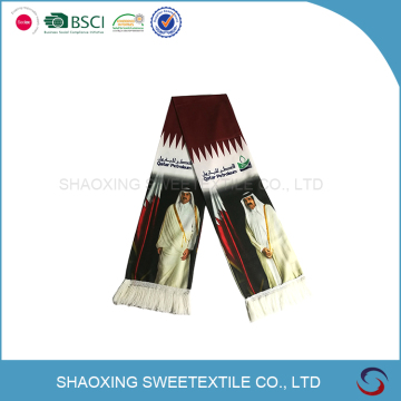 Standard Competitive Price Polyester Soccer Fan Scarf