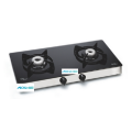 2 Alloy Burners LPG Gas Glass Cooker