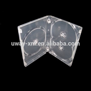 Super clear 22mm 3way multiply DVD case/22mm 3way dvd box