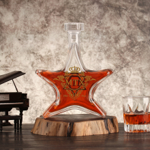 Custom star shape glass alsace bottle wholesale