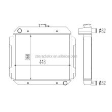 Cooling Radiator for Ford Capri RS / Escort Superspeed MK1 Essex V6 2.6/3L