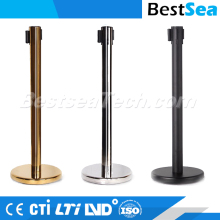 Crowd control barrier for exhibitions, metal queue rope barrier