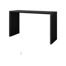 Mrs. Woods Furniture: Rustic Teak & Oak Wooden Console Table in Black Finish