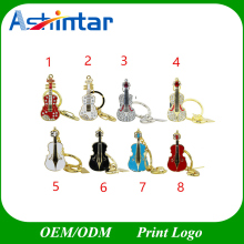 Crystal USB Flash Memory Waterproof Guitar USB Flash Drive