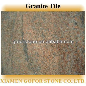 Multicolor red granite