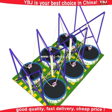 YBJ 2016 year on hot sale 12ft trampoline, tuv gs trampoline for rent sale