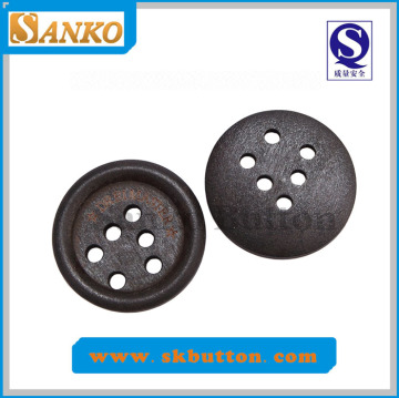 Ferric Planting Corrostion Hole Wood Button