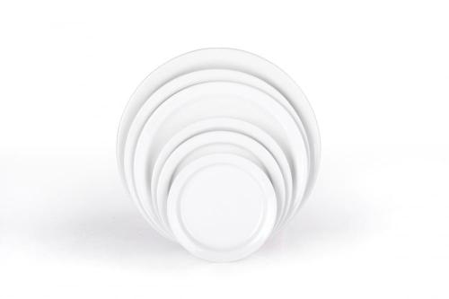 Pure white hotel restaurant porcelain dinnerware dinner plates