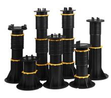 Plastic Adjustable Pedestals for Raised Floor Support in Decking/Joist Construction