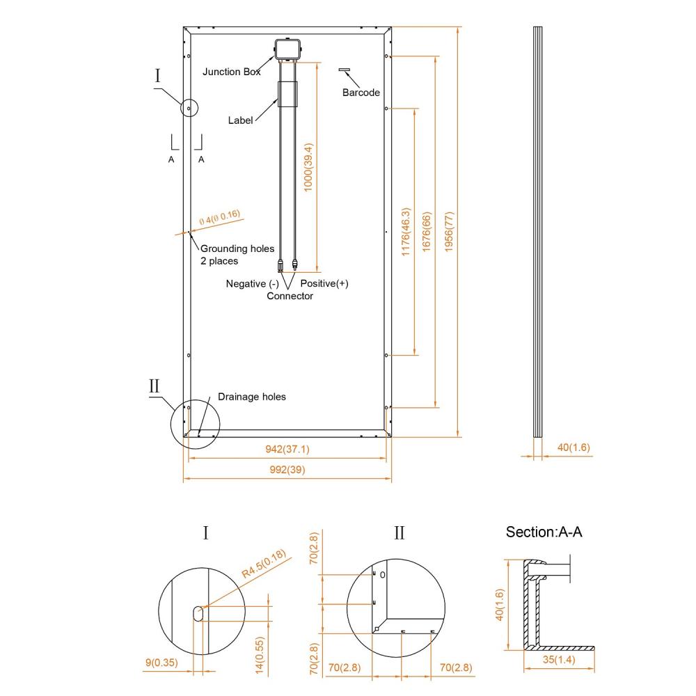 Panel słoneczny z monokrystalicznego krzemu 320W na sprzedaż