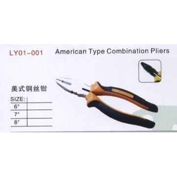 American Combination Plier / Cutter with Yellow Black Handle