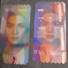 Custom Holographic K-POP Ticket Design with Side Printing: Unique Event Souvenirs for Your Favorite Idol's Concert