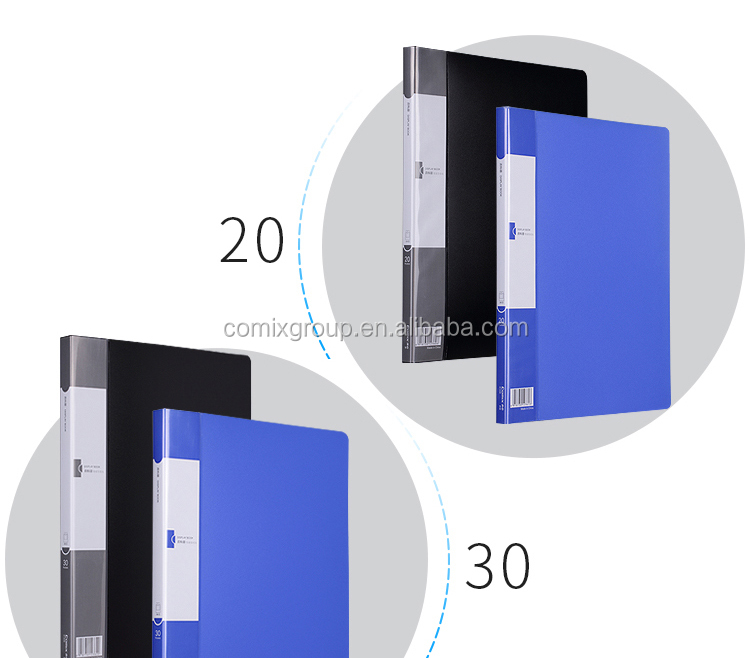 Comix A4 20 30 40 60 Pockets Display Book with Round Opening