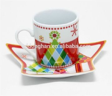 wholesale elegant cermaic coffee cup gift set for christmas promotion