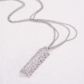 Nyaste Design triangel form hänge halsband med pärlor zink legering kedja