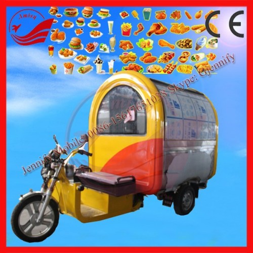 Electric Food Vending Cart Motor Tricycle Mobile Food Cart