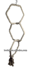 three sexangle cotton rings toy for birds