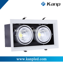 2X12W Rectangular 145mm Cut Out Double Heads Led Grill Down Light