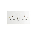 Double USB Wall Socket UK Plug