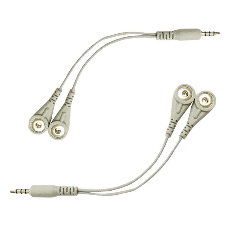 OEM Factory EMG Medical 3.5mm ECG Snap Button Magnetic  Power Cable