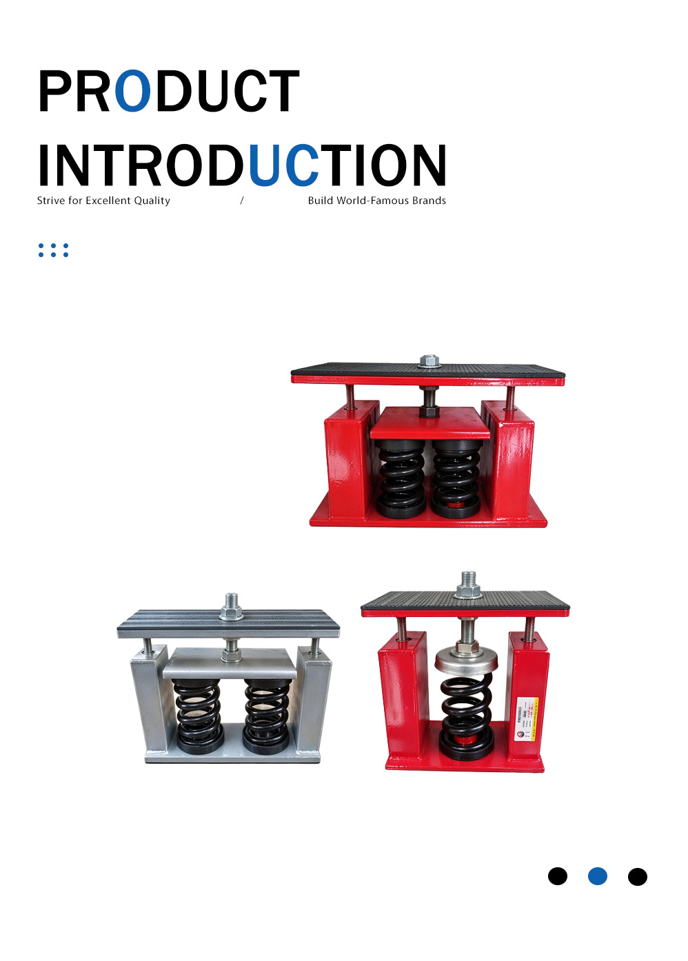 Isolador de vibração de mola tipo JA JA Type Spring Vibration Isolator