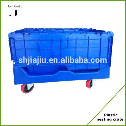 Security lid plastic tote box