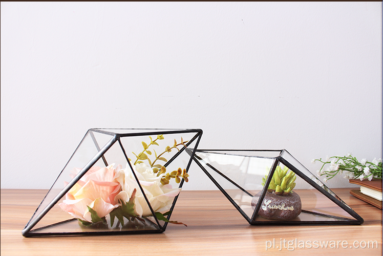 Hurtownia szklanych wazonów Martini Glass Terrarium roślin